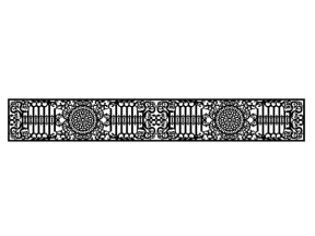 Mẫu lan can dài thiết kế cnc