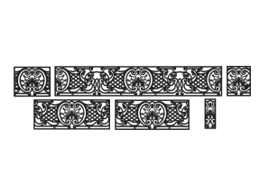 Mẫu lan can mới 6 kích thước cnc