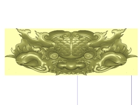 Mẫu Mặt hổ phù CNC 3D đẹp tỉ mỉ trên Jdpaint