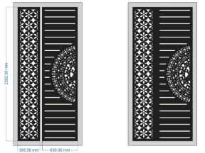 Mẫu mẫu cnc cổng bông tuyết mới cắt dương