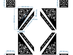 Mẫu mẫu cnc hoa văn cổng mới