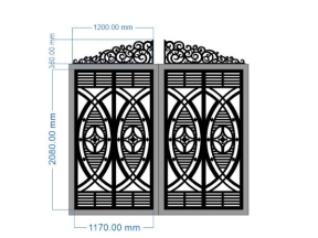 Mẫu mẫu cổng 2 cánh cnc đẹp nhất tháng 11