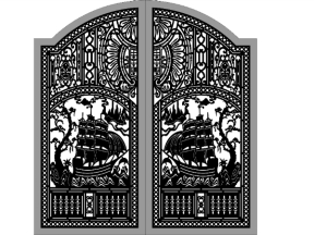 Mẫu mẫu cổng 2 cánh thuận buồm xuôi gió cnc