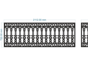 Mẫu mẫu lan can dxf cnc