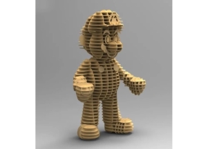 Mẫu miếng ghép CNC hình Mario cực đẹp