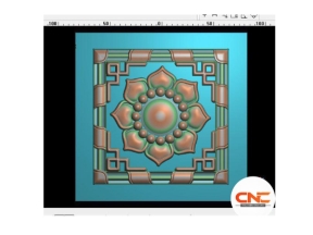 Mẫu ô hoa nhỏ xinh cạp vặn thừng file jdp