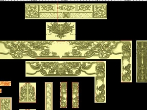 Mẫu sập thờ rồng Jdpaint