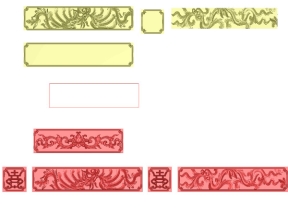 Mẫu thiết kế jdpaint cổ bàn long phụng lá tây cnc