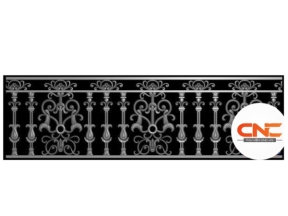 Mẫu thiết kế Lan can bướm nhôm đúc cnc jdp