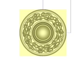 Mẫu thiết kế Mâm trần cnc họa tiết mây