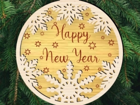Mẫu trang trí dây treo chúc mừng năm mới trang trí cây thông noel