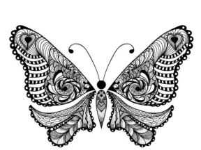 Mẫu trang trí hình con bướm đẹp file corel