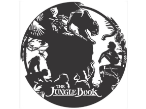 Mẫu tranh 2d the jungle book file corel