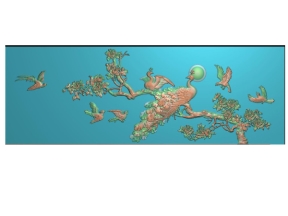 Mẫu tranh 3d uyên ương cực đẹp
