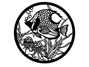 Mẫu tranh cá cnc đẹp