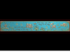 Mẫu tranh chữ cha mẹ dài