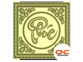 Mẫu tranh chữ phúc cài dơi cnc jdp đpẹ mắt