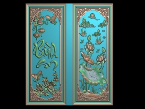 Mẫu tranh cnc hoa sen bình an