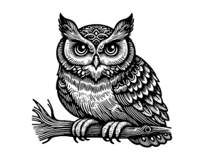 Mẫu tranh con cú mèo cnc