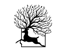 Mẫu tranh decor con hươu cnc