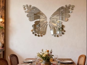 Mẫu tranh decor hình bươm bướm cnc