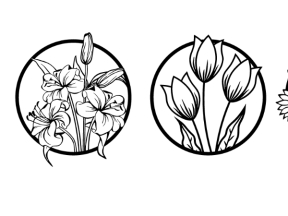 Mẫu tranh decor hoa cnc đẹp