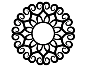 Mẫu tranh decor mạn đà la cnc cực đẹp