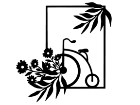 Mẫu tranh decor xe đạp