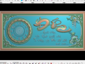 Mẫu tranh đồng hồ chữ Đức mới