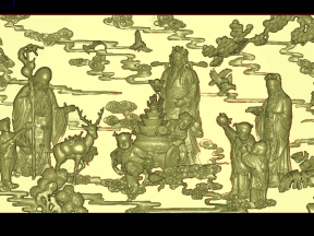 Mẫu tranh phúc lộc thọ cnc