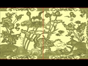 Mẫu tranh sen cá đẹp cnc