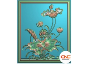 Mẫu Tranh sen cnc mới nhất thiết kế jdp