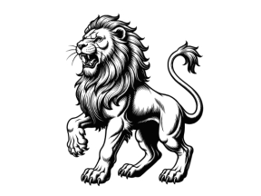 Mẫu tranh sư tử cnc decor