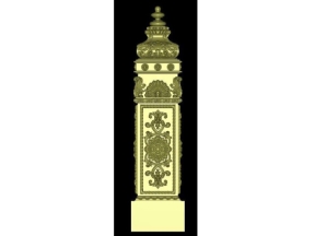 Mẫu trụ cầu thang đẹp cnc