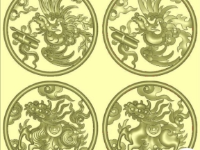 Mẫu tứ linh đẹp cnc jdp