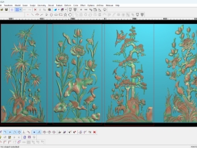 Mẫu Tứ Quý Mới Đẹp CNC file Jdp