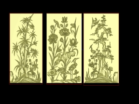 Mẫu tứ quý sen cnc cực đẹp