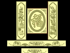 Mẫu tủ thờ mai trúc cnc cực đẹp