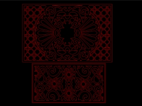 Mẫu Vách Cắt 2D CNC file Jdp