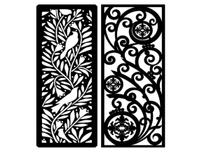 Mẫu vách chim và lá đẹp cnc