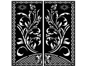 Mẫu vách cnc hoa lá đẹp