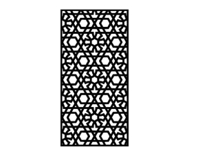 Mẫu vách hoa 5 cánh cnc