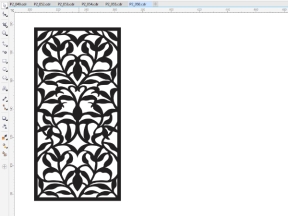 Mẫu Vách ngăn corel dựng 2D cắt CNC