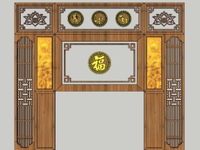 Mẫu vách thờ đẹp mắt cnc được thiết kế trên phần mềm sketchup,dxf rất ưa chuộng hiện nay