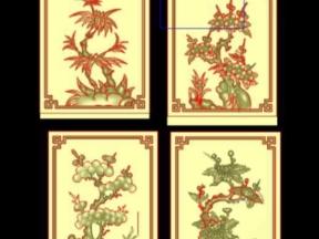 Mẫu vách tứ quý cnc jdp mới