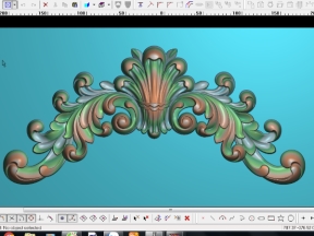 Mẫu vòm lá tây cửa cnc