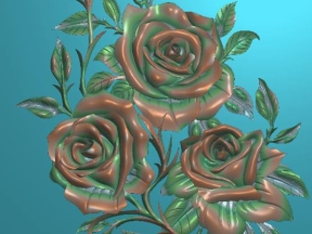 Mẫu vs3d thiết kế hoa hồng 3d tuyệt đẹp ứng dụng điêu khắc CNC miễn phí