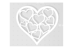 Mô hình trang trí trái tim file stl