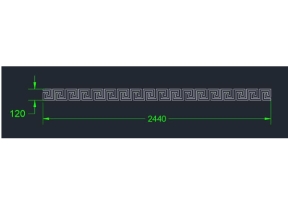 Model 2d cnc diềm mái kính đẹp