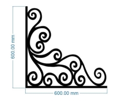 Model 2d cnc hoa góc đẹp dxf